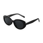 FEISEDY Sunglasses Womens, Retro Oval Sun Glasses Men, Small 90s Style B4128