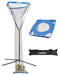 KuiBonu Volleyball Setter Trainer Net - Adjustable Height Volleyball Target Net | Volleyball Rebounder with Sturdy Steel Base | Perfect for Serving, Spiking and Setting Training