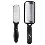 Fu Store 2 Pack Foot Files Callus Remover Stainless Steel Foot Rasp and Dual Sided Feet File Professional Scrubber Pedicure Tools Premium for Feet Care