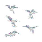 Hummingbird Static Window Clings Anti Collision Window Decals for Bird Strikes, Glass Alert Bird Deterrent, Stop Birds Flying into Windows, Set of 20