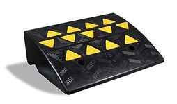 Aidapt 6" Height Rubber Kerb/Threshold Ramp.All Weathe,Textured Surface for Traction and Grip,High Visibility,Wheelchair/Mobility Scooter Use,Car/Van,Lawn Mower,Wheelie Bin,Doorway,Shed,Caravan