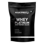 NAKPRO Platinum Whey Protein Isolate | 28g Protein, 6.36g BCAA | Easy Mixing, Low Carbs, Easy Digesting Whey Protein Supplement Powder (1 Kg, Malai Kulfi)