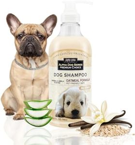 Alpha Dog Series Oatmeal Grooming Natural Dog Shampoo and Conditioner with Aloe Vera, pH balanced Shampoo for Dogs, Tear-Free, Moisturizing Dog Shampoo for Sensitive Skin - 26.4 Oz