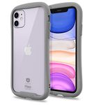 iFace Reflection Series iPhone 11 Clear Case – Cute Dual Layer [TPU + 9H Tempered Glass] Hybrid Shockproof Protective Cover [Drop Tested] [Wireless Charging Compatible] - Gray