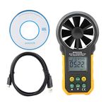 Semme PEAKMETER PM6252B Digital Anemometer,Portable High Precision Handheld Wind Speed Meter Gauge Air Volume Measuring Meter for Weather Data Collection and Windsurfing Kite Flying Sailing