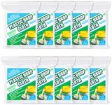 10 Pieces Plastic Drop Sheets for Painting, Plastic sheeting Waterproof Dust-Proof Clear Cloth for Furniture Cover, 9x12 Feet Tarps
