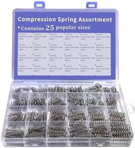 Compression Springs Assortment Kit, 420 Pcs 24 Different Sizes Stainless Steel Springs, Spring Assortment for Shop and Home Repairs