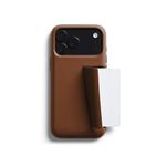 Bellroy Phone Case – 3 Card for iPhone 17 Pro Max (Leather iPhone case, Phone Wallet) - Rust
