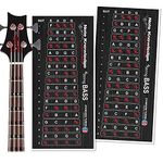 Bass Guitar Fretboard Note Map Decals/Stickers