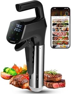 Sous Vide Cooker 2.4G WIFI, Sous Vide Machine with 30 Preset Recipes on APP & Calibration Function, 1300W Ultra-Quiet Immersion Circulator, Accurate Temperature and Time, Fast-Heating with Timer