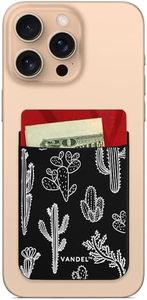 VANDEL Pocket – Stick-On Fabric Phone Wallet Stick On for Women, Cute Credit Card Holder for Phone Case, Back of Phone Fabric Sleeve for iPhone Pocket, Stretchy Wallet Phone Case