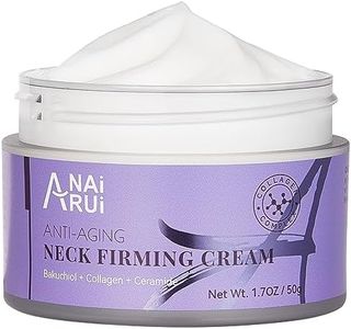 ANAiRUi Crème Raffermissante pour le Cou, Hydratante Anti-âge pour le Cou et le Décolleté avec Bakuchiol, Collagène et Céramides, Crème anti-rides pour femmes et hommes, 50 ml