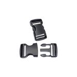 Side Release Buckles 38mm Heavy Duty Plastic Buckle Clips Snap Clasps Dual Adjustable Backpack Buckle Replacement No Sewing 2 Sets