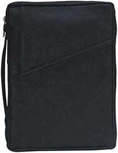 Étui de protection classique en cuir avec poignée Noir, noir, Large