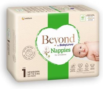 Beyond by BabyLove Nappies, Size 1 - Newborn (Up to 5kg) | 56 Pieces