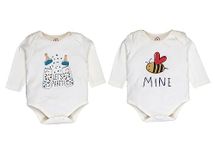 The Cotton Baby Full Sleeve 100% Cotton Newborn Bodysuit/Romper/Onesie(Pack of 2) | Best for Newborn Baby Gifting (Lets Party - Be Mine, 0-3 Months)