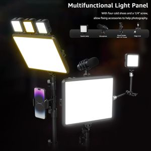 NiceVeedi LED Studio Lights 2-Pack – Adjustable Photography Lighting