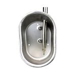 Livestocktool 1/2" Stainless Steel Automatic Pig Waterer Hog/Sow Water Bowl with Nipple Drinker Large