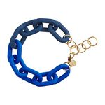 Mud Pie Women's, Blue Link Bracelet, One Size