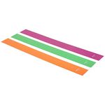 Amazon Basics TPE Resistance Band, 3 Piece Set, 1500mm, Multicolor