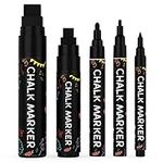 5 Black Chalkboard Chalk Markers - 
