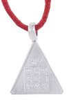 PANDIT NM SHRIMALI Energised Pure Silver Shukra Yantra Pendant / Locket for Men Women Boys Girls, Triangle Shape with weight 2.5-3 gms Material: Pure Silver