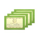 Khadi Natural Avocado Soap | Deeply Moisturizing | Nourishes Dry Skin | Gentle Cleansing | 125g (Pack of 4)