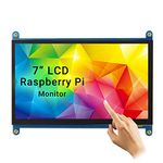 ELECROW For Raspberry Pi Screen, 7-InchTouchscreen Monitor with resolution 1024X600 Small Monitor Compatible with Raspberry Pi, Windows PC, Jetson Nano, BB Black