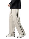 Lymio Track Pant for Men || Men Track Pant || Track Pant (TP-39-41) (XL, Beige)