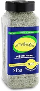SMELLEZE Natural Yard Odor Remover Deodorizer: 2 lb. Granules Eliminate Outdoor Pet Urine & Stool Smell. Long Lasting. People, Pet, Plant & Planet Safe.