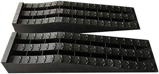 KATSU 2PCS Heavy Duty Plastic Garage Workshop Car Service Ramps (Low Profile)