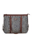 ZOUK Office Bag | Stylish Bags for Office Use | Laptop Bag 15.6 inch | Stylish Tote for Office Use | Purse for Women | Vegan Leather Handbag | Daily & Travel Use | Lattice Lace