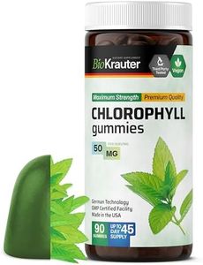 BIO KRAUTER Chlorophyll Gummies - 90 Chews - Chlorophyll Supplements - Natural Skin & Detox Support - Vegan, Pectin Based, Non-GMOs Chews