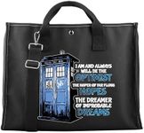 AKTAP Doctor TV Show Who Tote Bag Doctor Movie Lover Gift Police Box Theme Shoulder Bag for Fans, Tard-s Cb-big