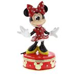 Disney Treasured Trinkets Minnie Mouse Trinket Box Crystals Jewelry Storage DI109