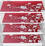 KANUSHI Industries® PVC Fridge Multi Purpose Mats/Fridge Mats Set of 4 / Refrigerator Mats Set(FRIMAT-M-25-04)