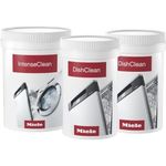 Miele Original Dish Clean & Intense Clean Machine Care Set for Miele Dishwashers, Removes Grease, Bacteria and Limescale - 11564560