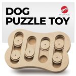 Seek-A-Treat 5654 Shuffle Bone Puzzle Ethical Pet ,Brown,12 Inch