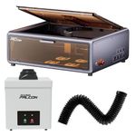 Creality Falcon A1 10W Engraver with YW45 Smoke Extractor– Compact Enclosed La ser Cutter, CoreXY System, Dual-Door Design, Smart Camera, 387×305mm Work Area, Plug & Play Engraving Machine