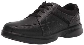 Clarks Mens Bradley Walk Oxford, Blk Tumble, 10 Wide US