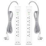 2 Pack Power Strip Surge Protector 
