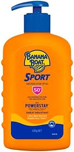 Banana Boat Sport Sunscreen Lotion SPF50+ 400g, UVA/UVB, Non-Greasy, Sweat Resistant, 4-Hour Water Resistant, Made in Australia