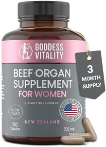 Optimal Carnivore Beef Organ Supplement for Women, Primal & Ancestral Organ Meat Supplements with Uterus & Liver for Hormone Balance & Energy - 90 Day Supply