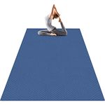 Odoland 183x122x0.6CM Large Yoga Mat for Men and Women, Thick Non Slip Exercise Mat for Home Gym, Yoga Trainers Beginners and Pros Workout Mat for Pilates Stretching Push-ups and Gymnastics