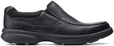 Clarks Men's Bradley Free Loafer, Blk Tumbled Lea, 9 UK