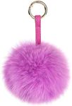 S.ROMZA Pom Pom Keychain Fluffy Rea