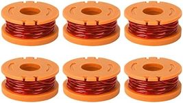 GreatBuddy WA0010 Weed Eater String Replacement for Worx String Trimmers, 6 Packs