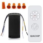 QIACHIP Universal Ceiling Fan and Lights Wireless Remote Control Kit