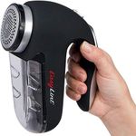 EasyLint Professional Lint Remover Fabric Shaver: The Bobble Remover For Clothes & Furniture. Debobbler Works With Batteries or A/C Plug. Includes 2-blades, Cleaning Brush and UK Power Plug.