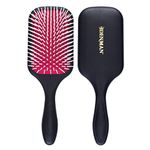 Denman Power Paddle Hair Brush for Fast and Comfortable Detangling, Blow Drying and Styling - Combination of D3 Styling Pins & Paddle Brush - For Women and Men (Red & Black), P038